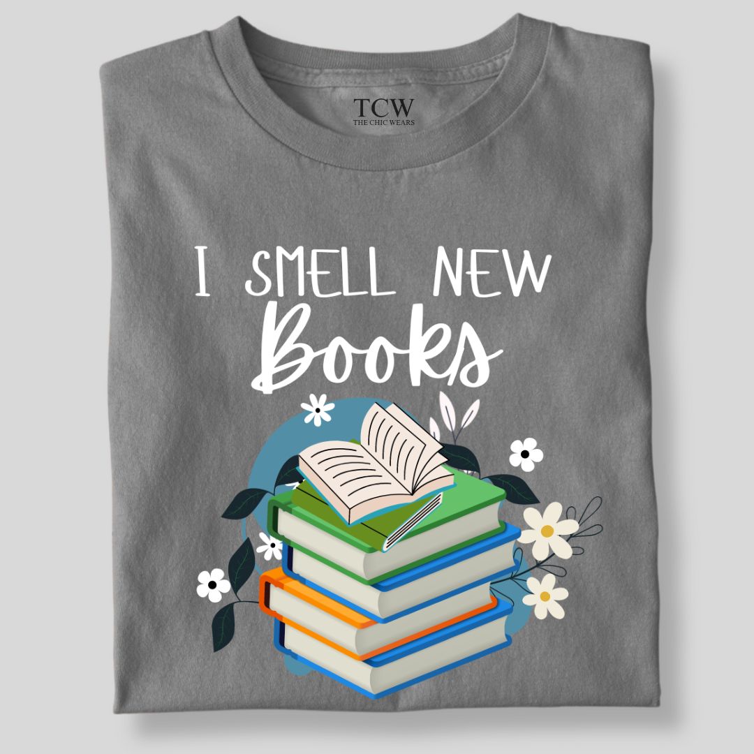 I SMELL NEW BOOKS FLOWER