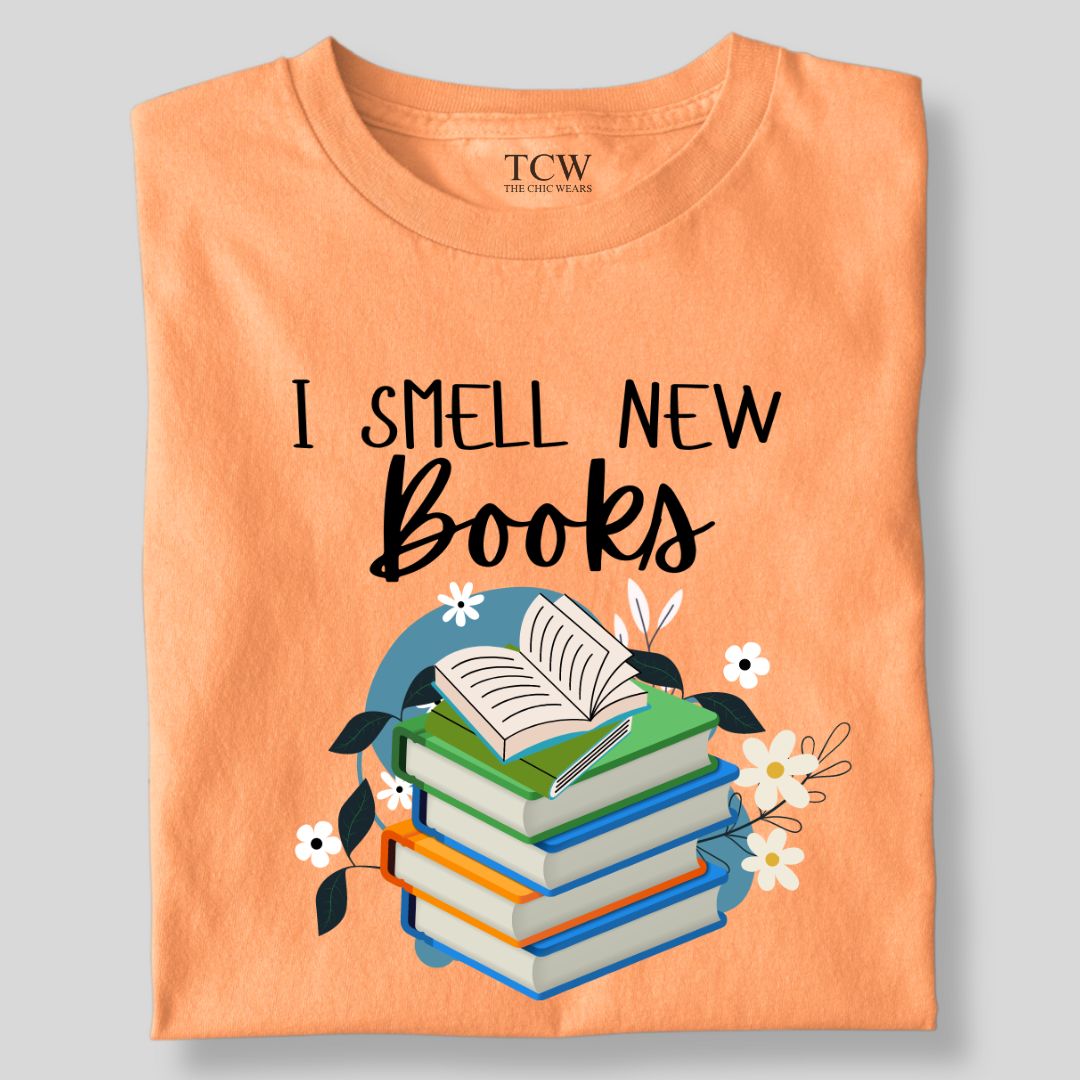 I SMELL NEW BOOKS FLOWER