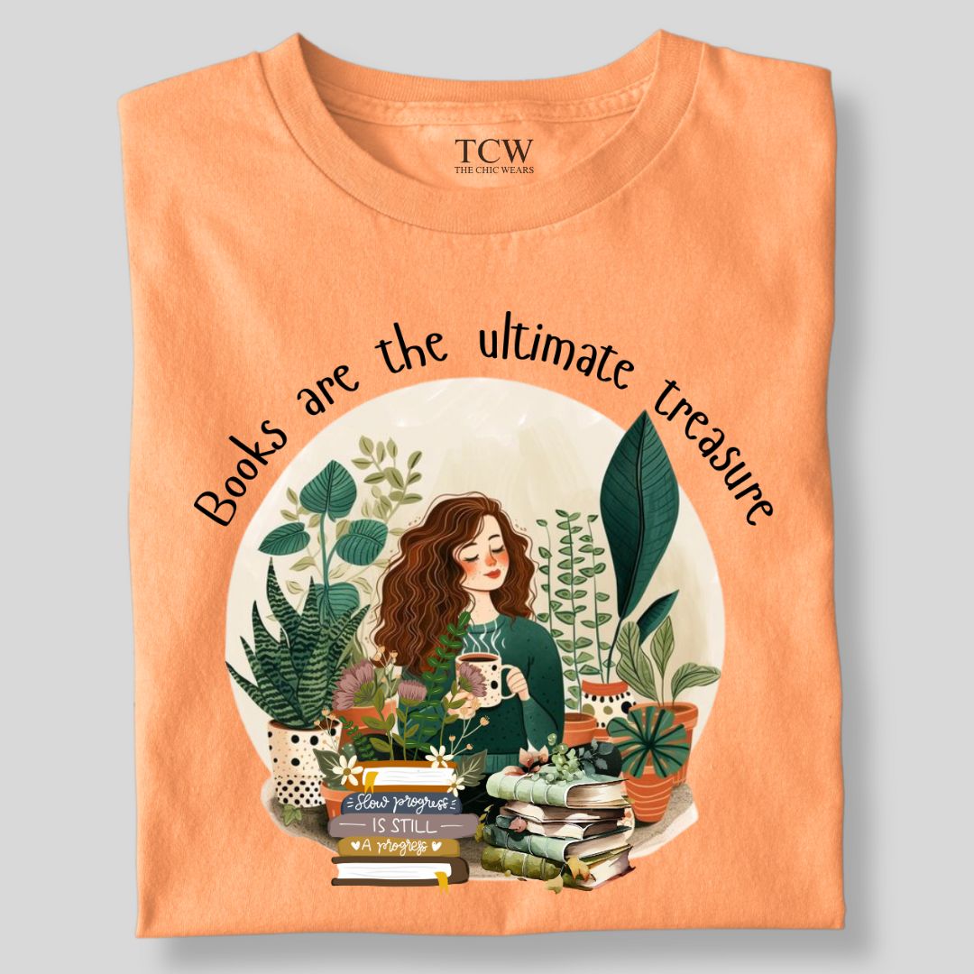 BOOKS ARE THE ULTIMATE TREASURE LADY