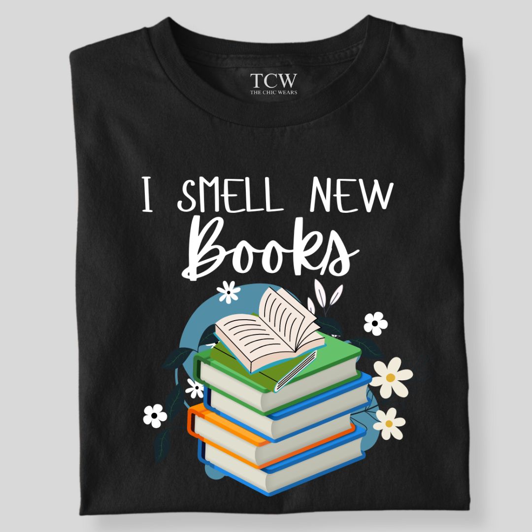 I SMELL NEW BOOKS FLOWER