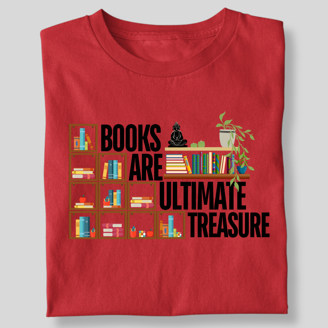 BOOKS ARE THE ULTIMATE TREASURE STEPS