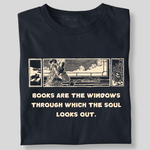 Load image into Gallery viewer, BOOKS ARE THE WINDOWS LITTLE GIRL
