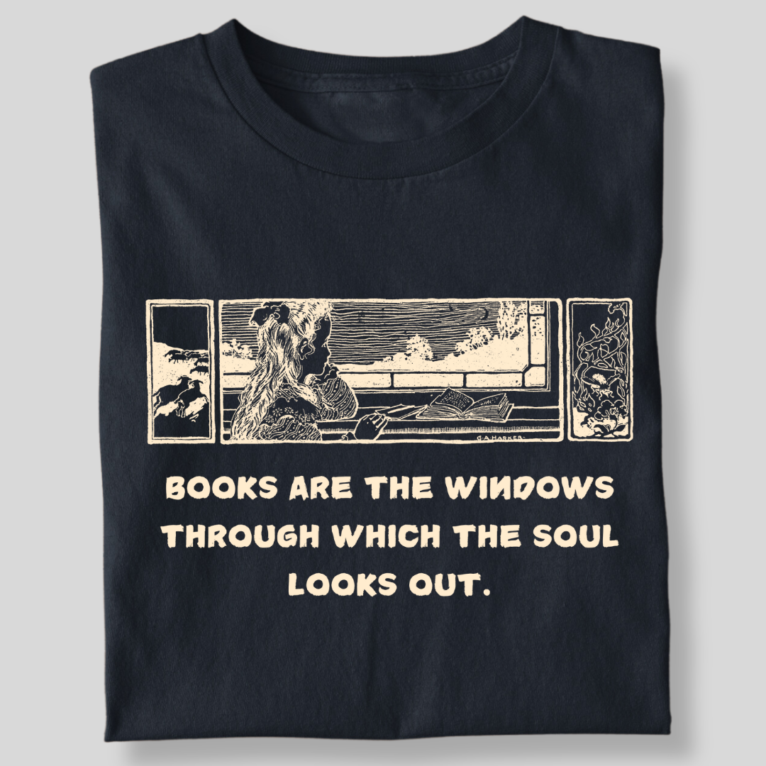 BOOKS ARE THE WINDOWS LITTLE GIRL