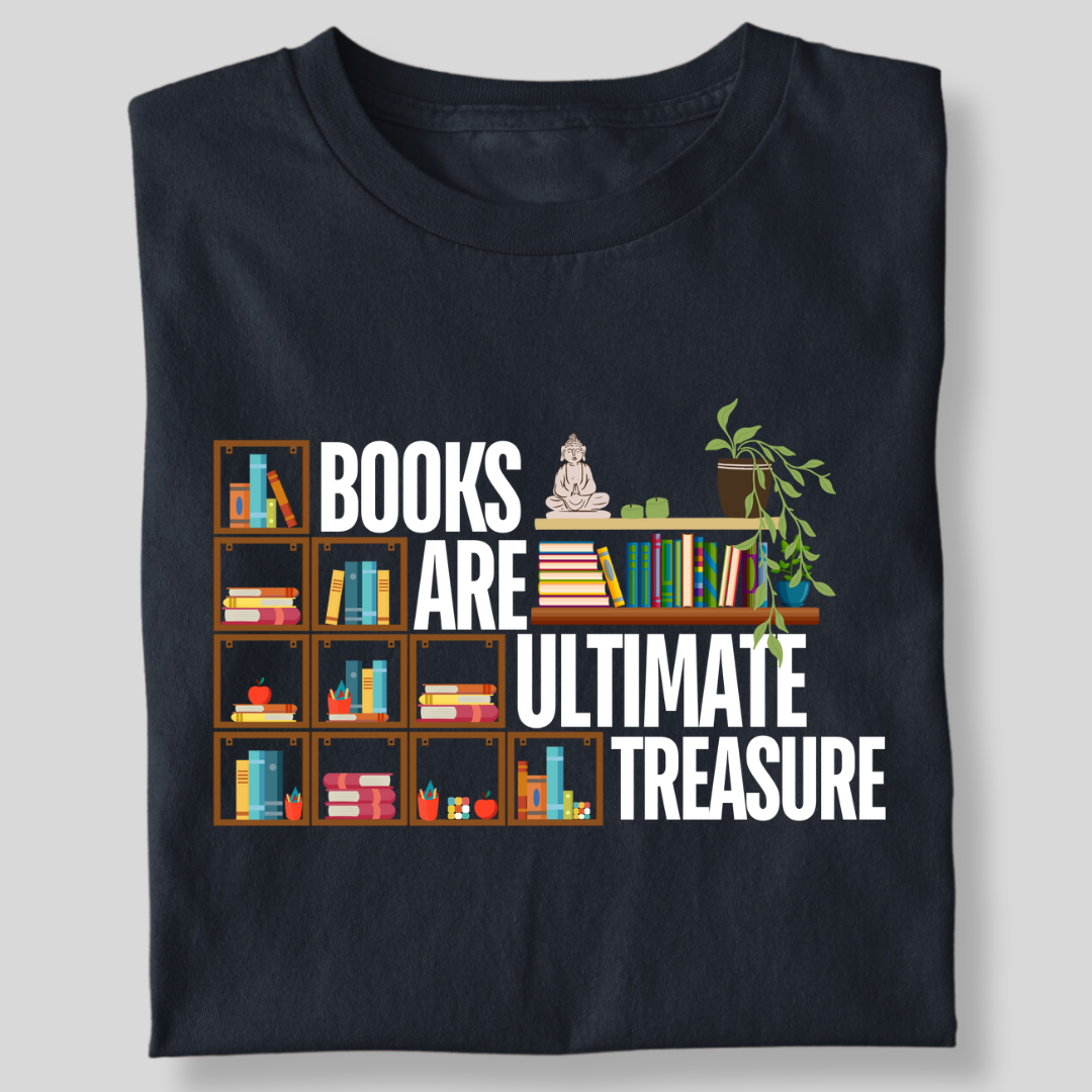 BOOKS ARE THE ULTIMATE TREASURE STEPS