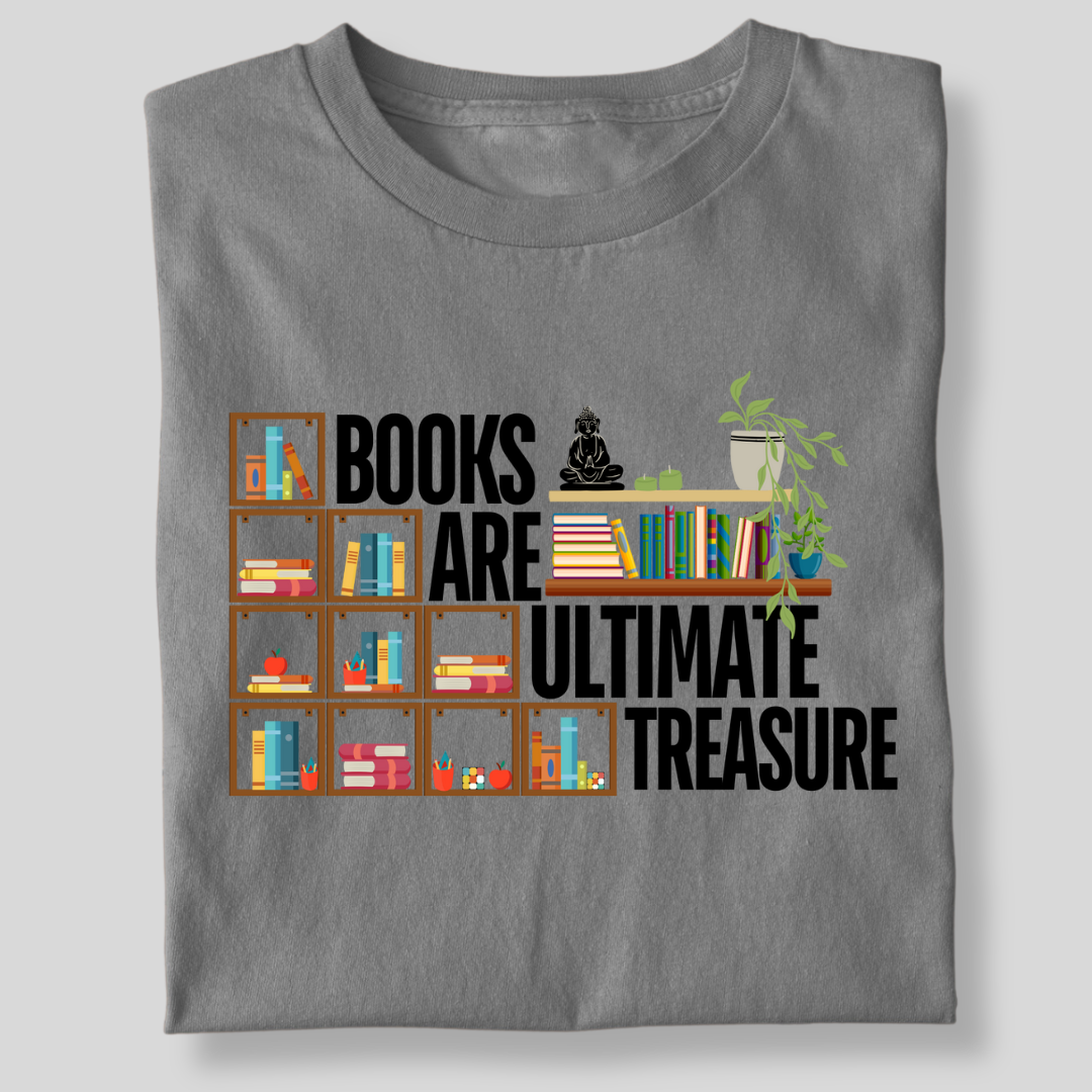 BOOKS ARE THE ULTIMATE TREASURE STEPS