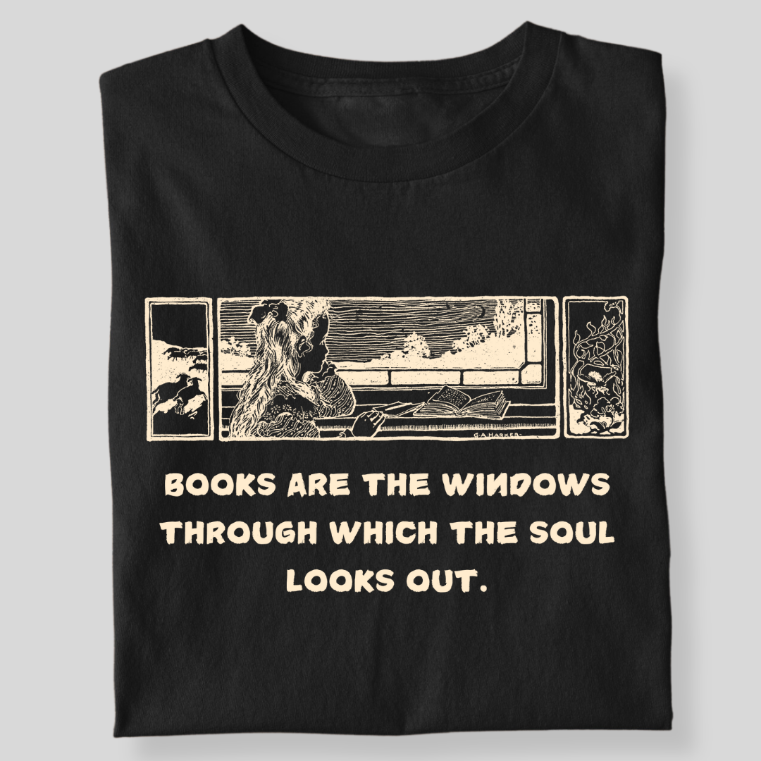 BOOKS ARE THE WINDOWS LITTLE GIRL