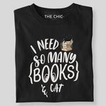 Load image into Gallery viewer, I need so many books and cat
