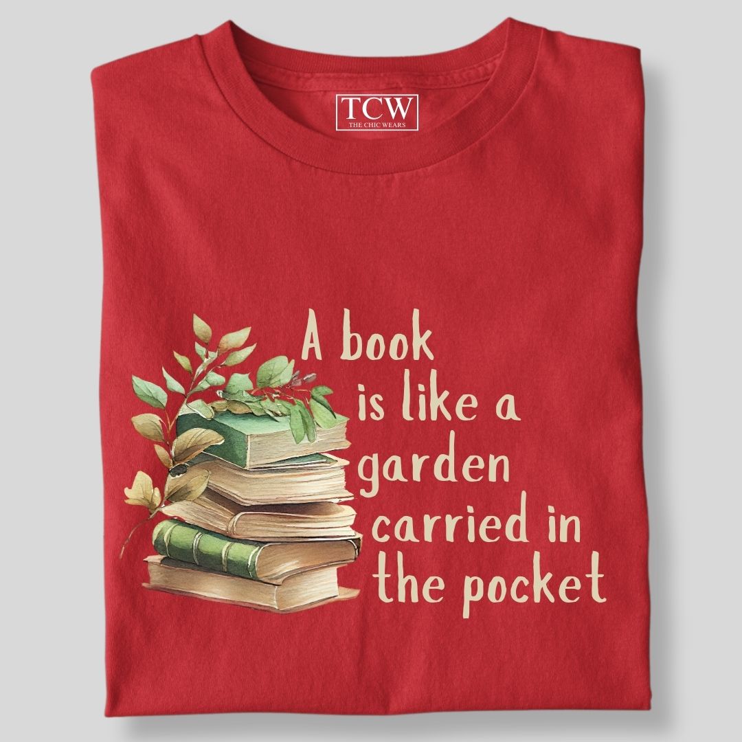 A BOOK IS LIKE A GARDEN PAINTED