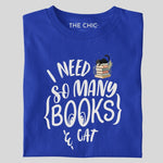 Load image into Gallery viewer, I need so many books and cat
