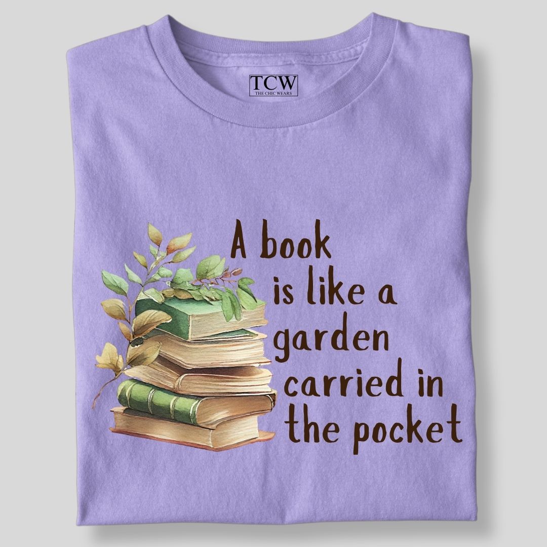 A BOOK IS LIKE A GARDEN PAINTED