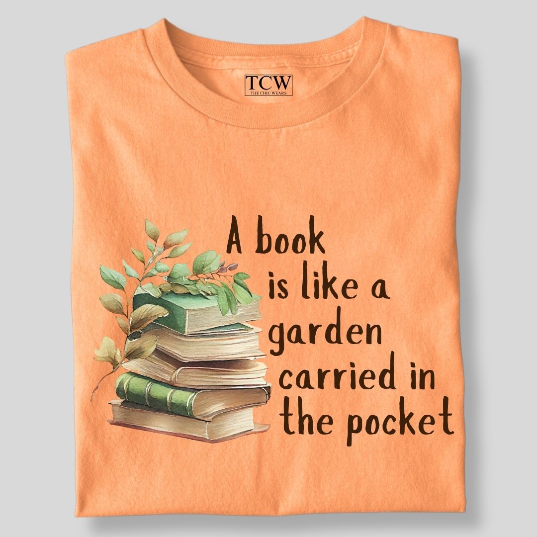 A BOOK IS LIKE A GARDEN PAINTED