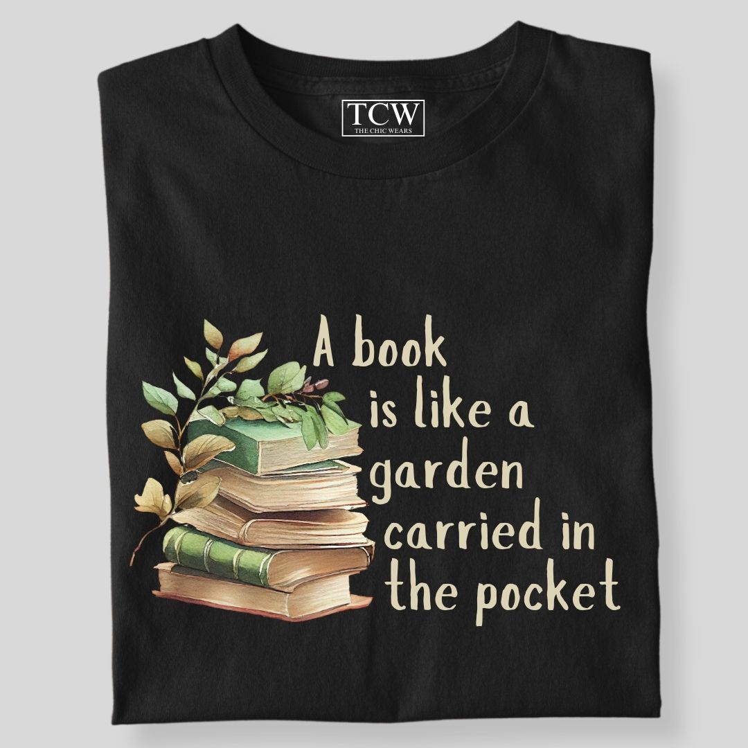 A BOOK IS LIKE A GARDEN PAINTED