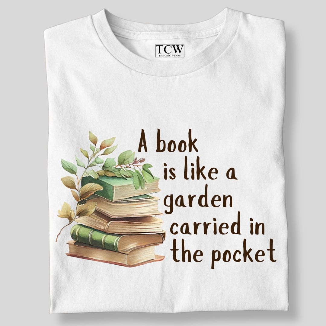 A BOOK IS LIKE A GARDEN PAINTED