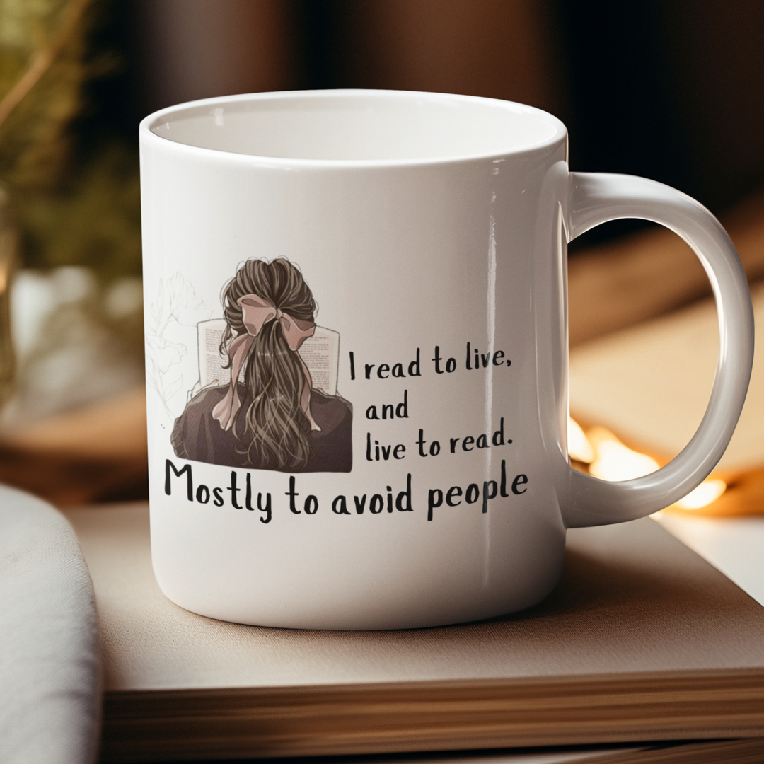 MUG I READ TO LIVE